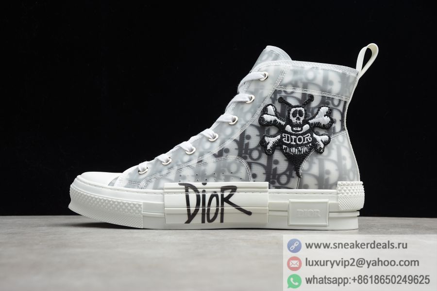 Dior Sneaker B23 White Bee High Unisex Shoes